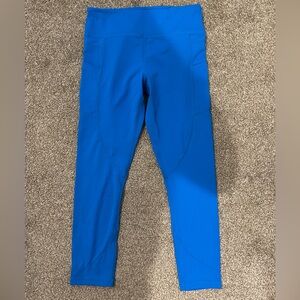 ZYIA Vibrant Blue Cropped Pocket Leggings Size 6-8